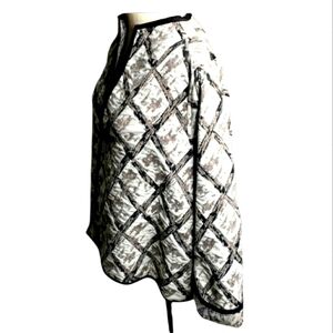 Winding River Reversible Jacket Jacquard Nantucket Trellis Minimalist  Iconic M